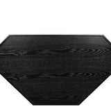 Leick Home 83430 Corner Computer/Writing Desk with Center Keyboard Drawer and Shelf, Black Oak Leick Home