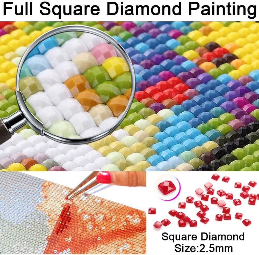 5D Diamond Painting Art Egypt Pyramid and Camel Full Drill Square Beads Diamond Painting Kits for Adults Crystal Gems Wall Art Home Decoration 40x50cm WoodArtSupply