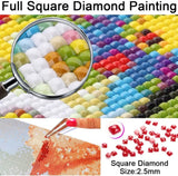 5D Diamond Painting Art Heart Shape Love New Born Baby Mom Dad Hand Full Drills Square Beads Diamond Painting by Number Kits Wall Decoration for Wedding Gift 12x16inch/30x40cm WoodArtSupply