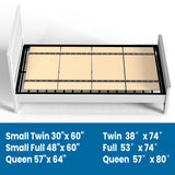 BBX-G Heavy Duty Thick Folding Box Spring, Mattress Supporting Wood Floor, Foldable Box Spring, Bed Support Slats, 60"x30" BBX-G