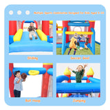 Baralir Inflatable Bounce House for Kids 3-6, Toddler Jumper with Slide and Ball Pit Water Pool(with Sun Cover), Perfect for Outdoor Indoor Kids Party - Blower Included Baralir