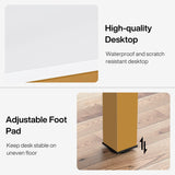 Tribesigns 6.5FT Conference Table, 78.7 Inche Rectangle Meeting Seminar Table, Large Business Tables for 6-8 People (Only Table) Tribesigns