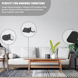 Yelanon Felt Furniture Pads -182 Pcs Premium Felt Pads for Chair Legs Furniture, Floor Protectors for Hardwood Floors, Black Yelanon