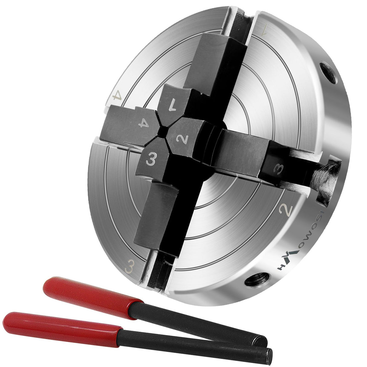 Wood Lathe Chuck,4-Inch 4-Jaw Lathe Chucks, Self-Centering Lathe Chucks for Woodturning with 1"x8TPI Thread HAowosi