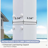 PURPLE LEAF Pergola 10' X 12' Outdoor Retractable Pergola with Sun Shade Canopy Cover White Patio Metal Shelter for Garden Porch Yard BBQ Beach Gazebo Grape Trellis Pergola, Navy Blue PURPLE LEAF