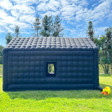 WARSUN Large Black Inflatable Nightclub 20x16.5x12Ft Inflatable Party Tent with Logo Area Inflatable Night Club Tent for Adults Wedding Birthday Raves Dance Floor Yard Party Business WARSUN