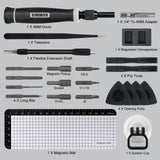 STREBITO Precision Screwdriver Set, 153 in 1 Electronics Tool Kit with Case, 140 PCS Magnetic Precision Bits - Computer, Laptop, iPhone, Macbook, PC, PS5, Game Controller, RC, Watch, Phone Repair Kit STREBITO