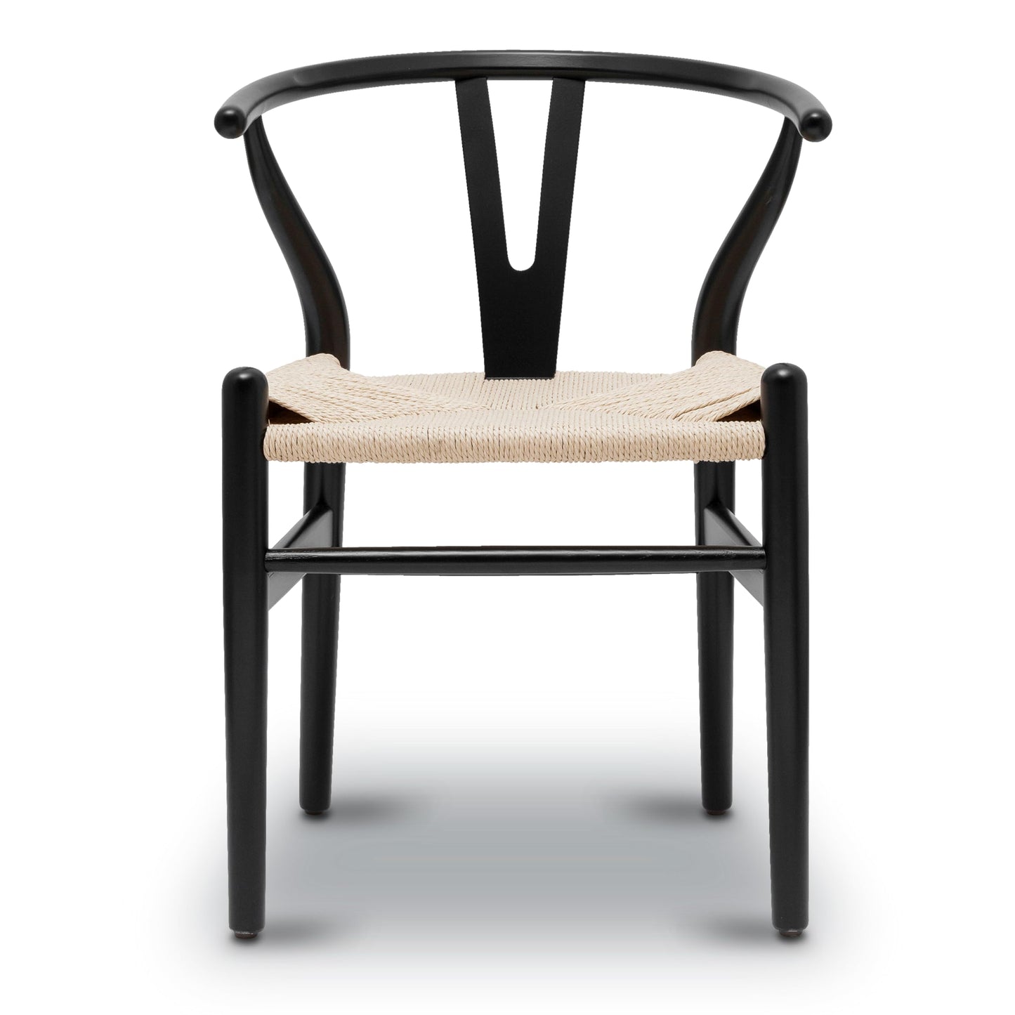 POLY & BARK Weave Chair, Single, Black - WoodArtSupply