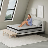 MixDeer Queen Mattress 12inch in a Box,Memory Foam Hybrid Mattress with Pocket Springs and Zoned Support for Back & Lumbar Pressure Relief,Motion Isolation and Edge Support -CertiPUR-US(12 Inch,Queen) MixDeer