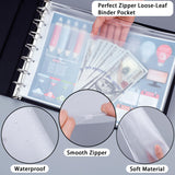 Antner 7 Ring Business Checkbook Binder for Business Checks, 600 Checks Capacity, PU Leather Check Binder with Zipper Pouch, Executive Check Book Binder Holder Portfolio for 9 x 13 Sheets, Black Antner