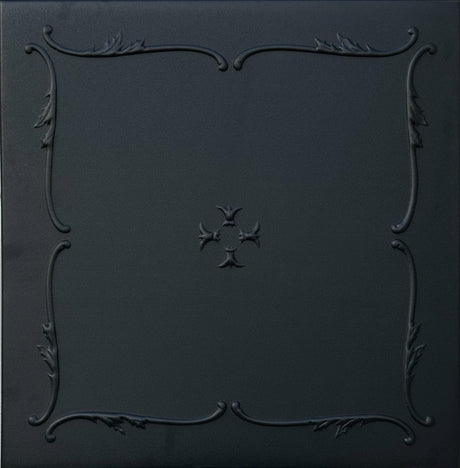 A La Maison Ceilings R05 Spring Buds Foam Glue-up Ceiling Tile (256 sq. ft./Case), Pack of 96, Black Matte À LA MAISON CEILINGS