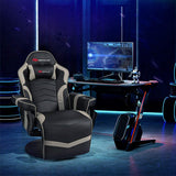 Goplus Massage Gaming Chair, Racing Style Gaming Recliner w/Adjustable Backrest and Footrest, Ergonomic High Back PU Leather Computer Office Chair Swivel Game Chair w/Cup Holder and Side Pouch Goplus