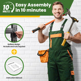 STANI 70" H 3000LBS Capacity Heavy Duty 4-Tier Adjustable Shelves Metal Garage Shelving Industrial Shelves Heavy Tools Utility Rack Shelf for Basement/Garage/Warehouse/Shop Black 48" Wx24 Dx69 H STANI