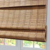 LANTIME Wood Window Roman Shades, Lined Blackout Bamboo Roman Shades Blinds, Easy Installation for Home and Garden, Pattern 1 LANTIME