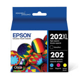 EPSON 202 Claria Ink High Capacity Black & Standard Color Cartridge Combo Pack (T202XL-BCS) Works with WorkForce WF-2860, Expression XP-5100 Epson