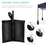 Best Choice Products 10x10ft 1-Person Setup Pop Up Canopy Tent Instant Portable Shelter w/ 1-Button Push, Case, 4 Weight Bags - Blue Best Choice Products