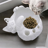 ThinkThings 3D Printed Yarn Bowl For Crocheting, Large Capacity Storage Container for Candy Keychain Accessories On Desk, Lovely Sleeping Cat Ornaments, Special Crochet Bowl, Pets Feeding Bowls ThinkThings