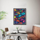 Bimkole 5D Diamond Art Kits for Adults Fish, Full Drill DIY Rhinestone Embroidery Set Paint with Diamonds Art by Number Kits Cross Stitch Home Wall Craft Decoration 12x16 Inch Bimkole