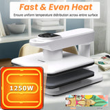 AKEYDIY 15x15 Heat Press, Dual Auto Heat Press Machine for T-Shirts, 360° Swing Away Heat Press with Auto Press Release for Sublimation Pillows, Canvas Bags, Puzzles, Coasters (15x15 White) AKEYDIY