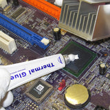 2 Pack 10g (20g in Total) HY910 0.975W/m-k Thermal Conductive Glue, High-Performance Thermal Plaster, Silicone Viscous Adhesive Cooling Compound, Heatsink Glue for LED GPU MOSFET 3D Printer IC Chipset Bymugo