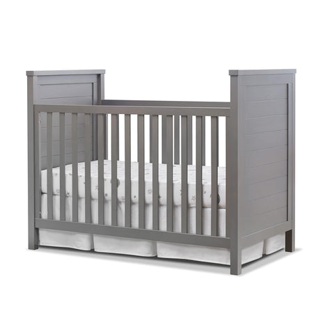 Sorelle Furniture Farmhouse Classic Crib 3-in-1 Convertible Crib, Made of Solid Pine Wood Non-Toxic Finish, Wooden Baby Bed, Toddler Bed and Child’s Daybed, Nursery Furniture-Weathered Gray Sorelle Furniture