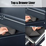 Winado 24" Portable Tool Box, 5 Drawers & Top Storage Tray Tool Box with Drawers, Lockable Metal Tool Chest Cabinet for Garage, Warehouse, Repair Shop & Home Winado