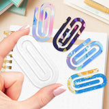 ToBeAce 12 Pcs Sublimation Paper Clips Jumbo Blanks, 4x2 Inch Acrylic Sublimation Paperclips Blanks Large, Personalized Paper Clips for Crafts, Gifts, Home, Office, School Use ToBeAce