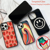 JUSTRY 5PCS Sublimation Phone Case Blanks Compatible with iPhone 16 Pro Max, 6.9", Wireless Charging Compatible, Easy to Sublimate DIY Customized Soft TPU Mobile Case with Tempered Glass Inserts JUSTRY