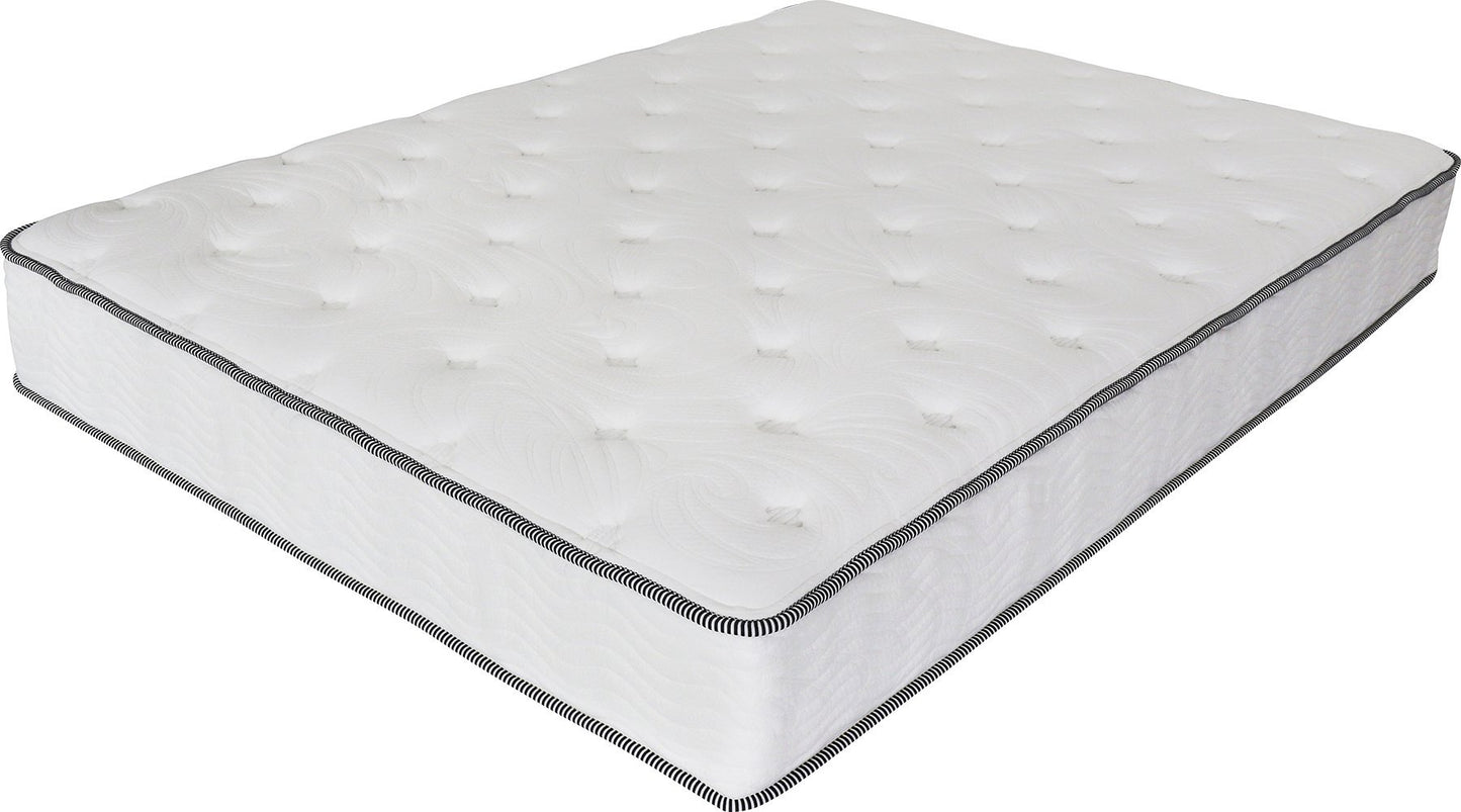 Olee Sleep Full Mattress, 10 Inch Plush Cloud Hybrid Mattress, Gel Infused Memory Foam, Pocket Spring for Support and Pressure Relief, CertiPUR-US Certified, Bed-in-a-Box, Soft, Full Size