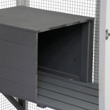 LINKHOO 71" Large Wooden Catio Outdoor Cat Enclosure with Perches and Condos, Cat House Indoor w/Waterproof Roof, 5 Platforms & 2 Resting Box, UV Resistant, Cat Shelter for Outside Patio, White LINKHOO