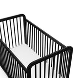 Storkcraft Pasadena 3-in-1 Convertible Crib (Black) – GREENGUARD Gold Certified, Converts to Daybed and Toddler Bed, Fits Standard Full-Size Crib Mattress, Adjustable Mattress Height Storkcraft