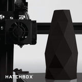 HATCHBOX ABS 3D Printer Filament, Dimensional Accuracy +/- 0.05 mm, 1 kg Spool, 3.00 mm, Black HATCHBOX