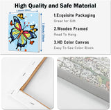 nekpiahu 2 Framed Butterfly Paint by Numbers Kit for Kids - Kids Paint by Number Kits Age 5-8-12, Easy Acrylic Oil Paint by Number for Kids 8x8inch nekpiahu