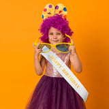 Prasacco White Blank Sash, Plain Satin Sashes Satin Sashes for Pageants Mommy Sash Birthday Sash Bride Sash for Pageants Senior Graduation Wedding Party DIY Supplies(1) Prasacco