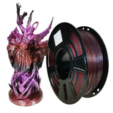 Stronghero3D PLA 3D Printer Filament 1.75mm,Galaxy Red,Black,Silk Purple,Net Weight 1kg Accuracy +/-0.05mm Stronghero3D
