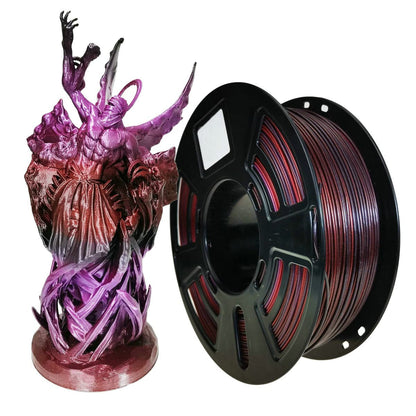 Stronghero3D PLA 3D Printer Filament 1.75mm,Galaxy Red,Black,Silk Purple,Net Weight 1kg Accuracy +/-0.05mm - WoodArtSupply