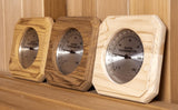 Northern Lights Group Sauna Thermometer: Western Red Cedar Wood Fininsh Dry Steam in Fahrenheit Celsius Wooden Infrared Room F and C Northern Lights Group