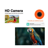 Smart Bird Feeder with Camera Solar Powered, AI Recognition,Auto-Record HD Bird Feeder Camera for Bird Watching TYSTDIRCT