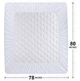 Utopia Bedding Waterproof Mattress Protector, King Mattress Pad, Quilted Fitted Cover Stretches up to 16 Inches Deep (White) Utopia Bedding