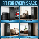 6-8 Gun Safe for Rifles and Pistols, Long Rifle Safe for Home Defense with Quick Access Digital Keypad, Dual Alarm System & Removable Shelves, Long Gun Cabinet for Shotguns – Unassembled Version Yiosotne