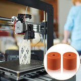 AITIAO 10Pcs 3D Printer Heatbed Silicone Leveling Column 16mm 3D Printer Heatbed Parts Solid Bed Mounts Stable Hotbed Heat-Resistant Silicone Buffer Compatible with CR-10 Ender 3 (Brown,16mm) AITIAO