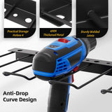 Power Tool Organizer Wall Mount with Charging Station, 4 Drill Holder + 16 screwdrivers, Heavy Duty Storage Utility Racks, Supports 100 lbs,for Garage and Workbench (16 Inch Holder Basic Version) TIMSATIO