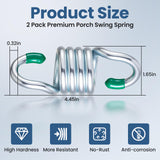 Heavy Duty Hammock Hanging Kit, 2 Pack 1300LBS Capacity M8 Spring Hammock Chair for Outdoor Indoor Activity of Porch Swings Hanging Chairs. Aheucndg