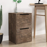 LUCYPAL 2 Drawer Wood File Cabinet,Wooden Storage Filing Cabinet with Hanging Bars for Letter Size and Home Office,Under Desk File Cabinet Assembly Required (Grey) LUCYPAL