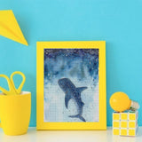 UPABLUNSO Whale Shark Abstract Diamond Art Painting Art Kits Diamond Art Painting Gem Art Kits 5D Diamond Art Painting Kits DIY Gem Art for Home Wall Decor 12"x16" UPABLUNSO