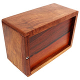 Indian Glance Wooden Urn Box - Urn for Human Ashes Funeral Cremation Urn(Large 8.5" x 6.5" x 4.5" 170 cu. in) Indian Glance
