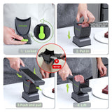 Jonscook Fresh Meat Slicer, Manual Fresh Meat Cutter Food Slicer, Fresh Meat Slicing Shredding, Meat Cleavers -Gray Jonscook