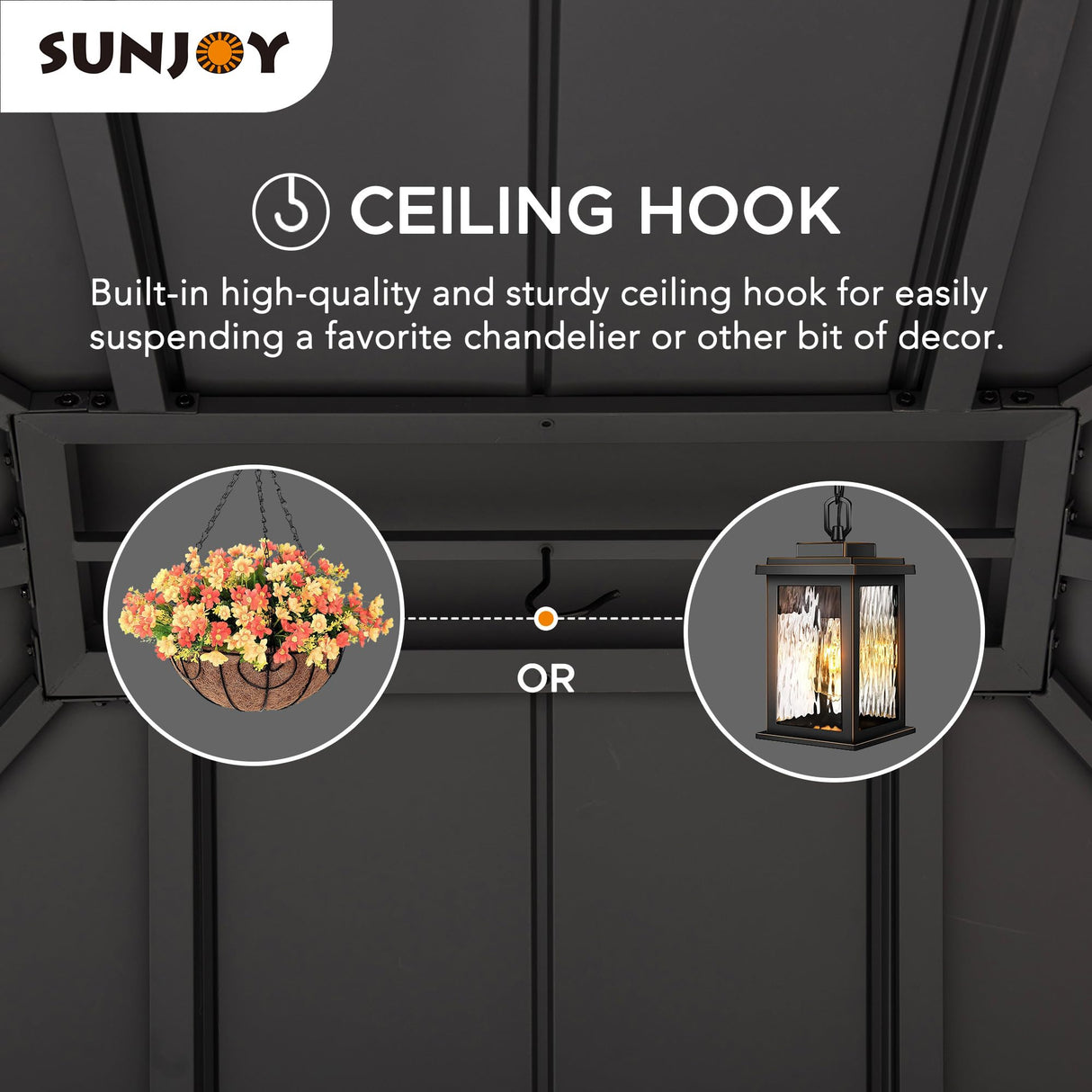 Sunjoy 12 x 14 ft. Hardtop Gazebo with Solar Powered, Cedar Wood Framed Steel Hardtop Gazebo with LED Lighting, Bluetooth Sound and Storage Racks by SummerCove SummerCove