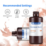 ANYCUBIC 3D Printer Resin, 405nm LCD UV-Curing 3D Resin, High Precision & Rapid Photopolymer Resin for LCD/DLP/SLA Resin 3D Printer (Light Beige, 1kg) ANYCUBIC