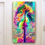 JATOK Abstract Large Diamond Painting Kits for Adults (27.6 x 15.7 inch), 5D Diamond Art Full Round Drill DIY Embroidery Pictures Arts Paint by Number Kits for Home Wall Decor JATOK